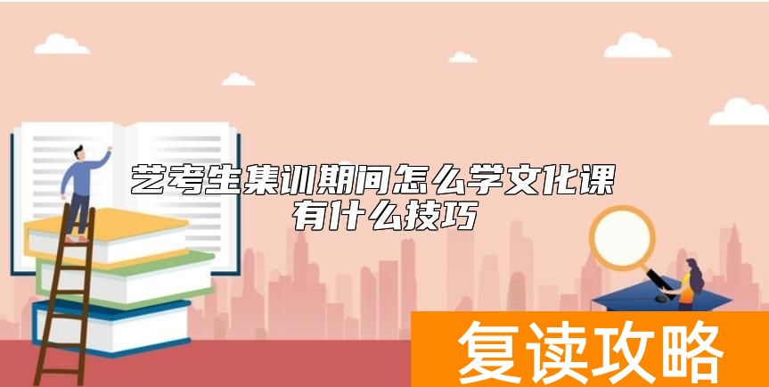 艺考生集训期间怎么学文化课 有什么技巧